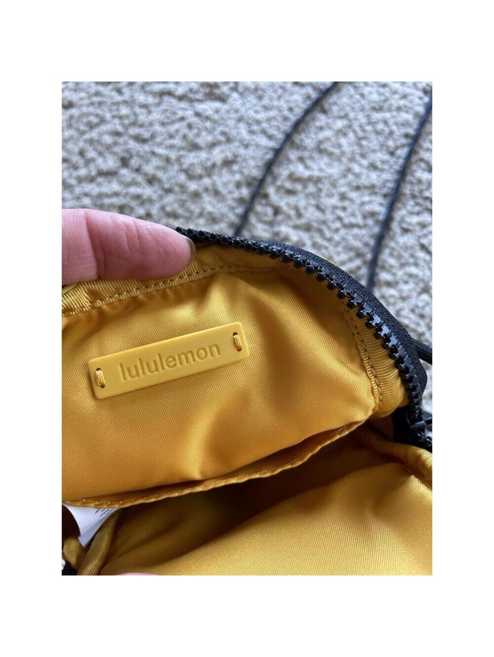 Lululemon Take It On Crossbody Pouch Honey Lemon Messenger Bag Purse Fanny Pack - Picture 5 of 13